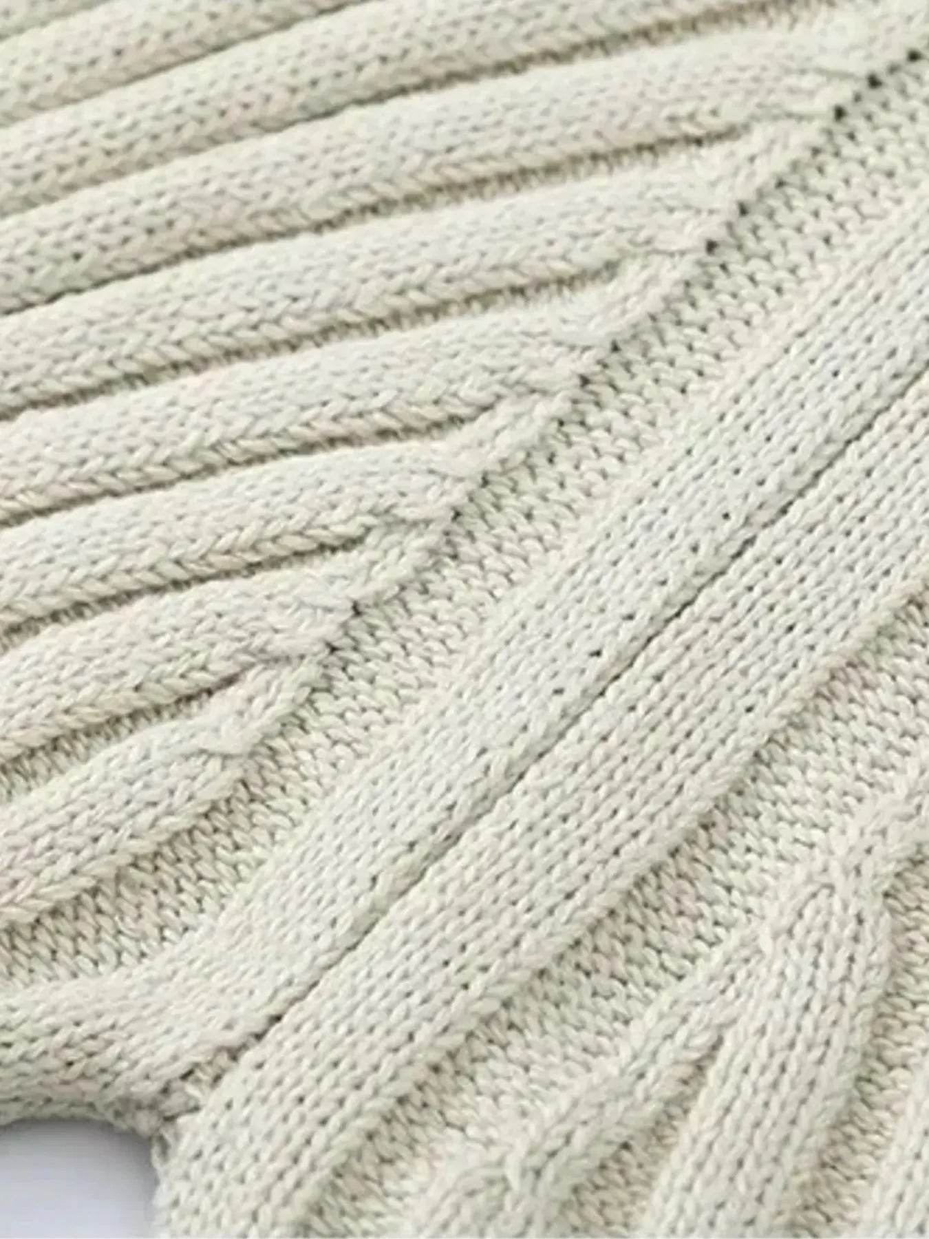 Men's Ribbed Knit Long Sleeve Sweater - Ultim8 Designs 4 U