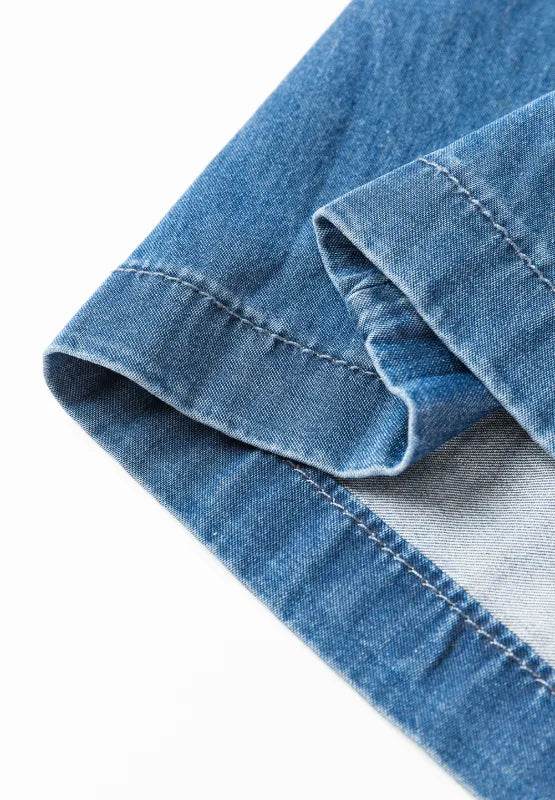 Smocked Wide Leg Jeans - Ultim8 Designs 4 U