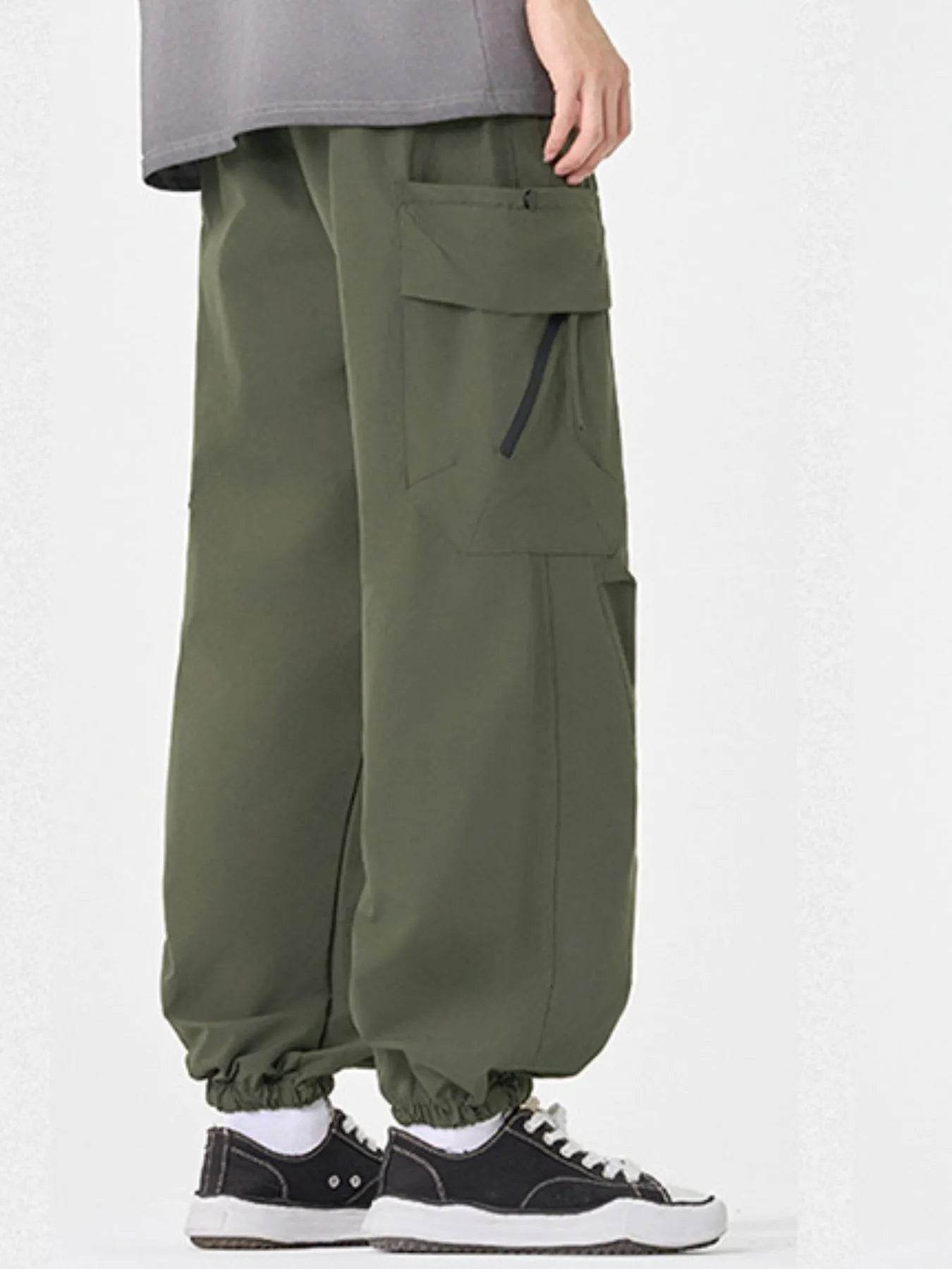 Men's Plus Size Casual Cargo Pants with Multiple Pockets - Ultim8 Designs 4 U