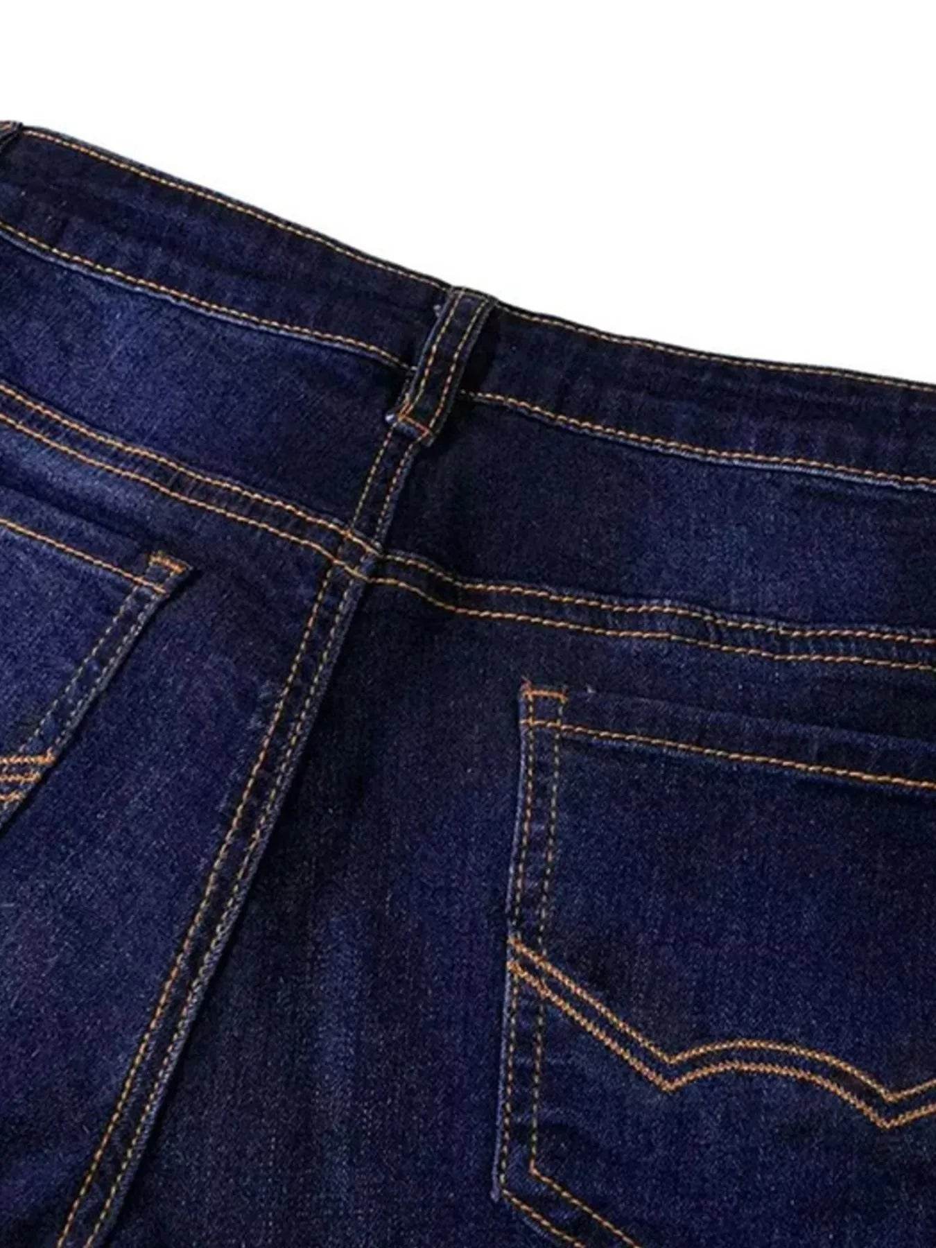 Full Size Wash Flare Jeans with Pockets Plus Size - Ultim8 Designs 4 U