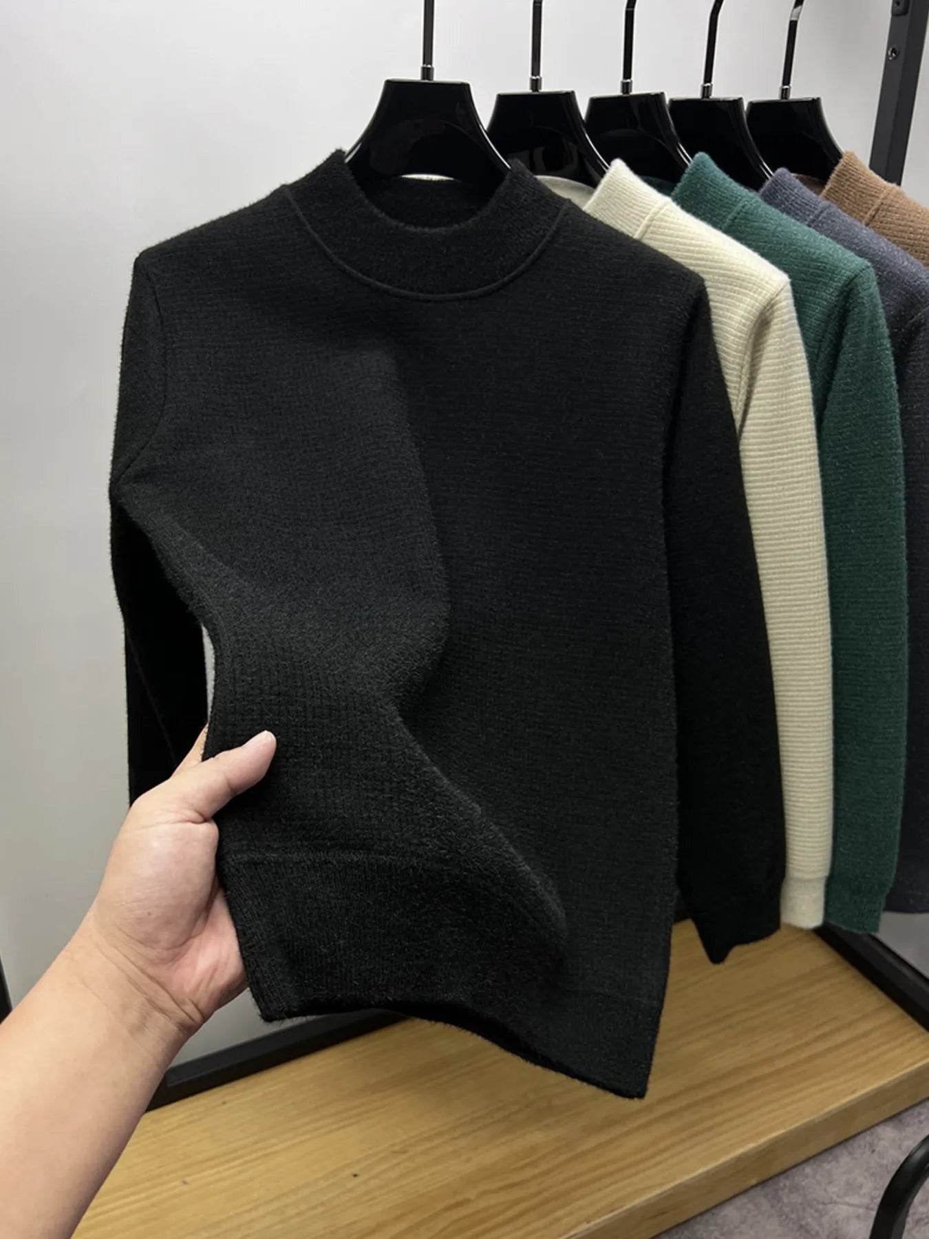 Men's Textured Long Sleeve Sweater - Ultim8 Designs 4 U