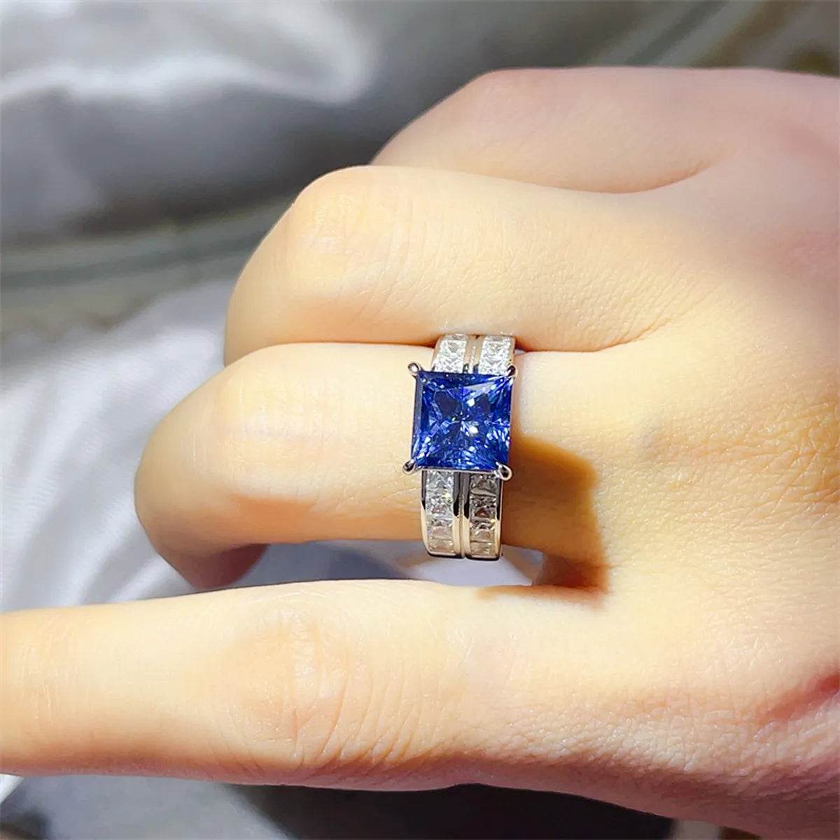 3 Carat Moissanite 925 Sterling Silver Ring - Ultim8 Designs 4 U