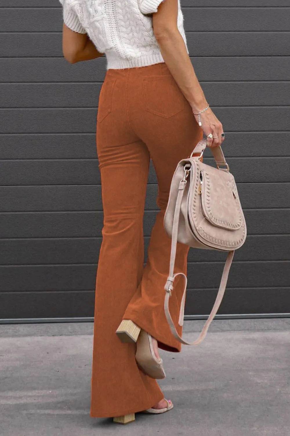 Full Size Hight Waist Bootcut Pants Plus Size - Ultim8 Designs 4 U