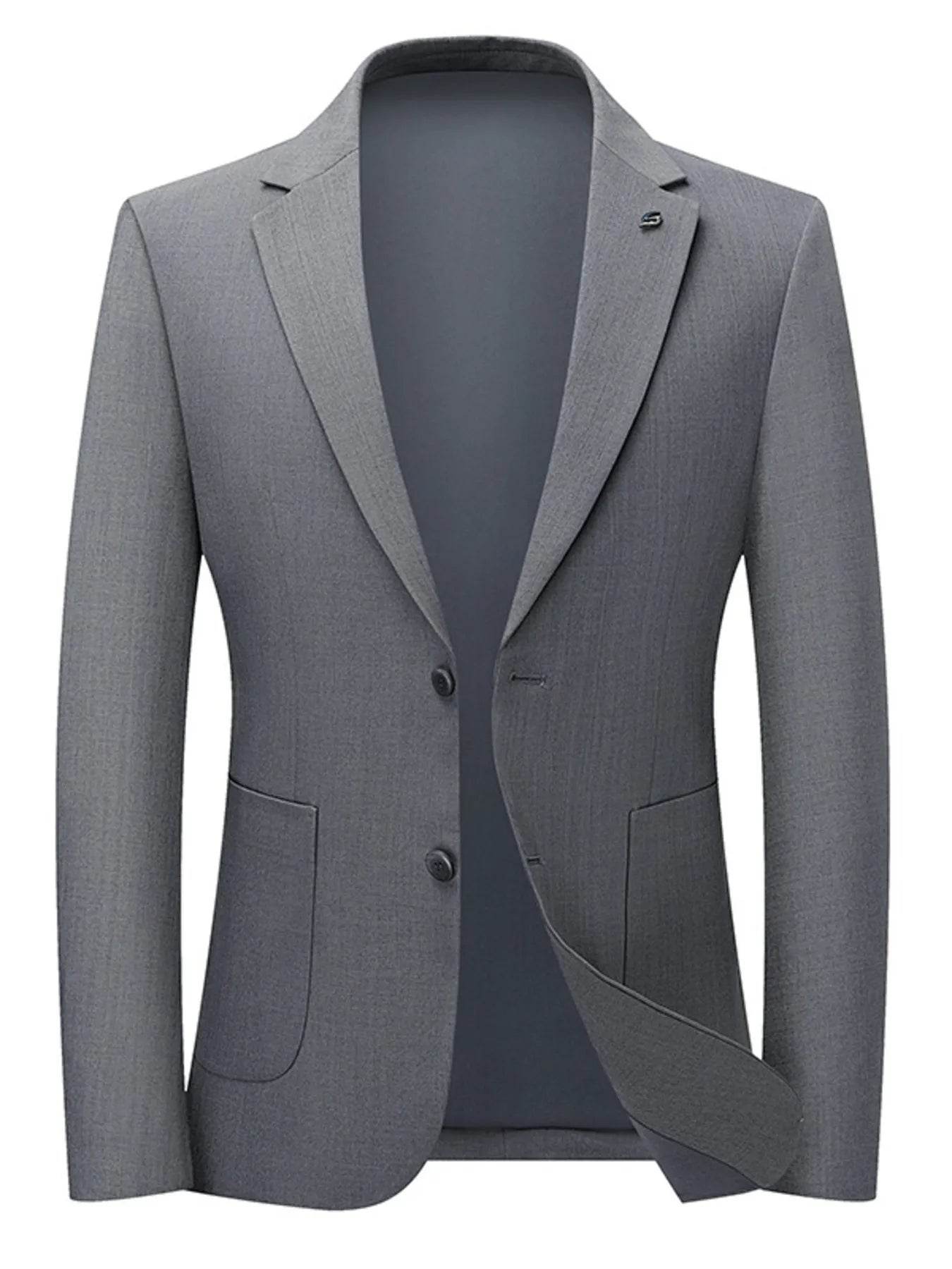 Men's Lapel Collar Long Sleeve Blazer - Ultim8 Designs 4 U