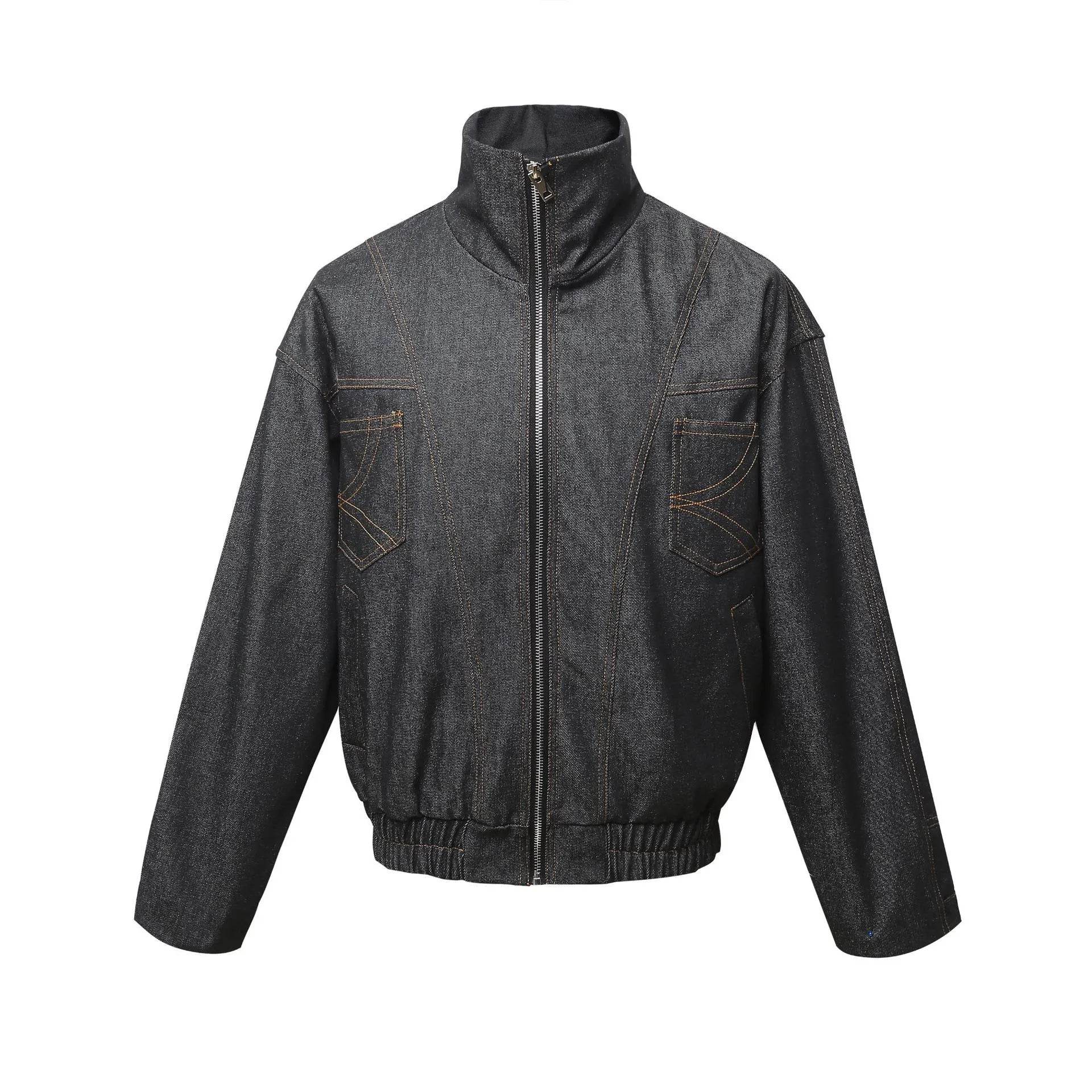 Men's Washed Zip Up Denim Jacket - Ultim8 Designs 4 U