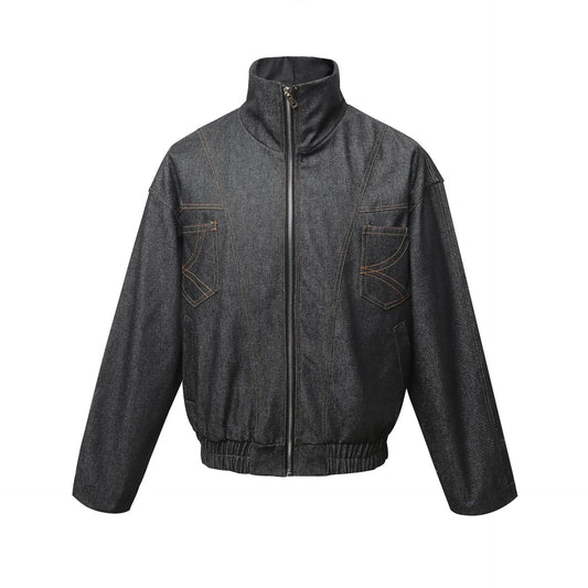 Men's Washed Zip Up Denim Jacket - Ultim8 Designs 4 U