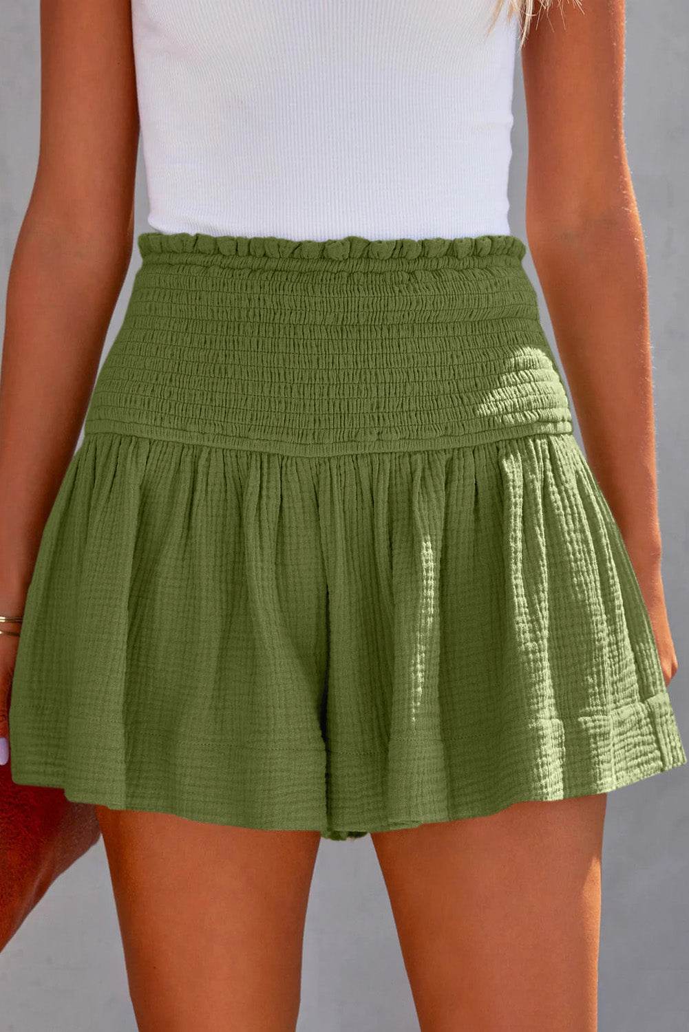 Smocked Waistband Shorts - Ultim8 Designs 4 U