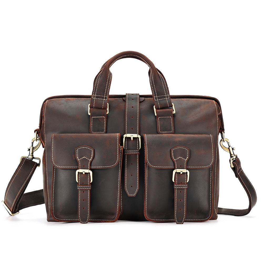 New Genuine Leather Business Bag Handbag - Ultim8 Designs 4 U