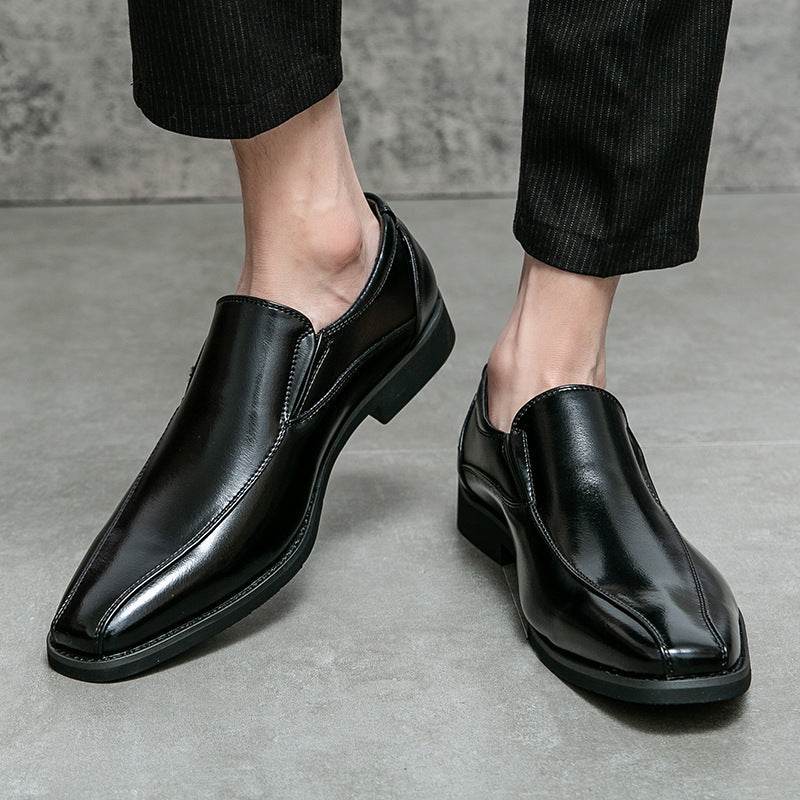 Men's Shoes Patent Leather Casual Pointed Leather Shoes Studio Set Leather - Ultim8 Designs 4 U