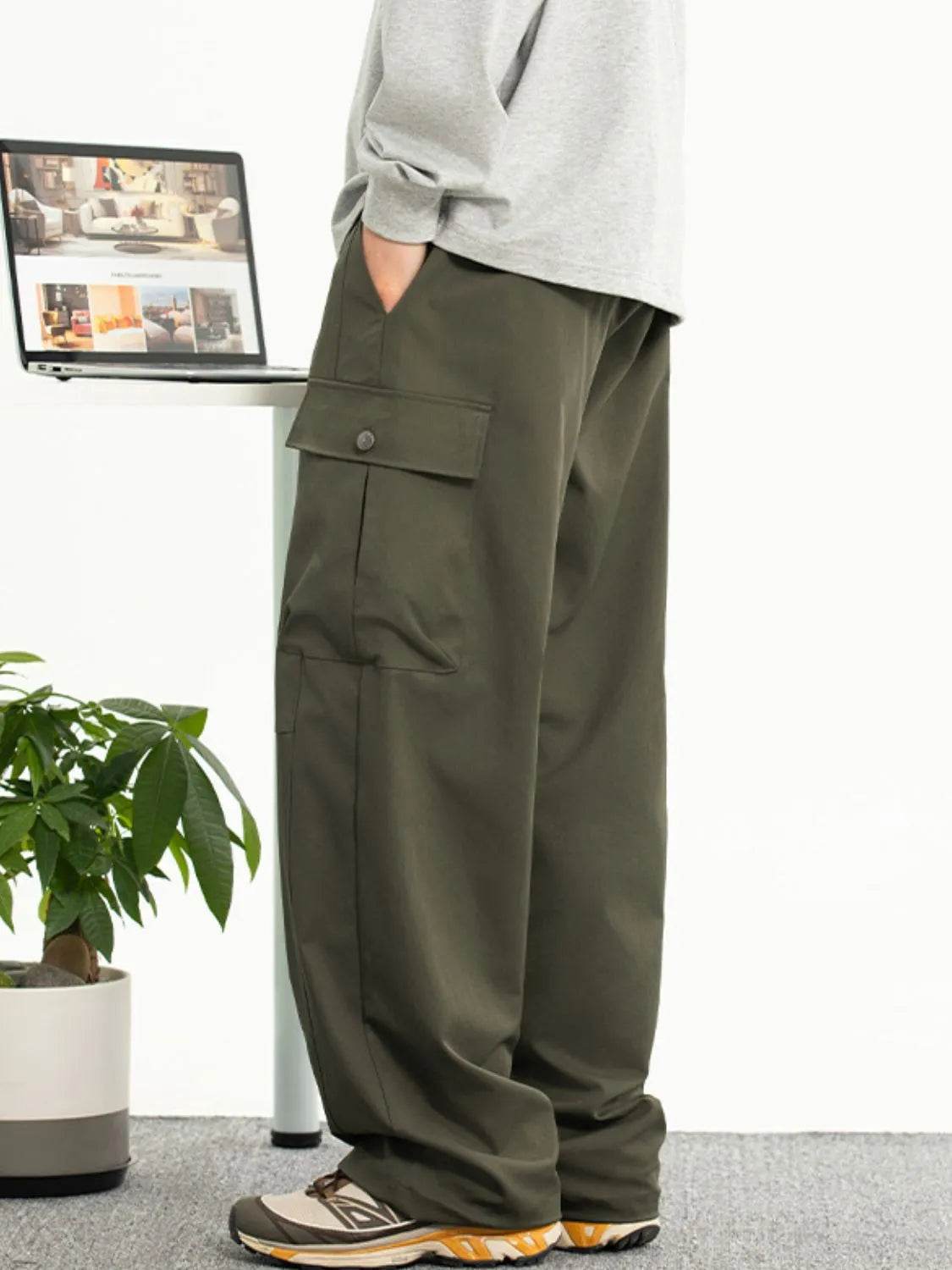Men's Plus Size Drawstring Pants with Pockets - Ultim8 Designs 4 U