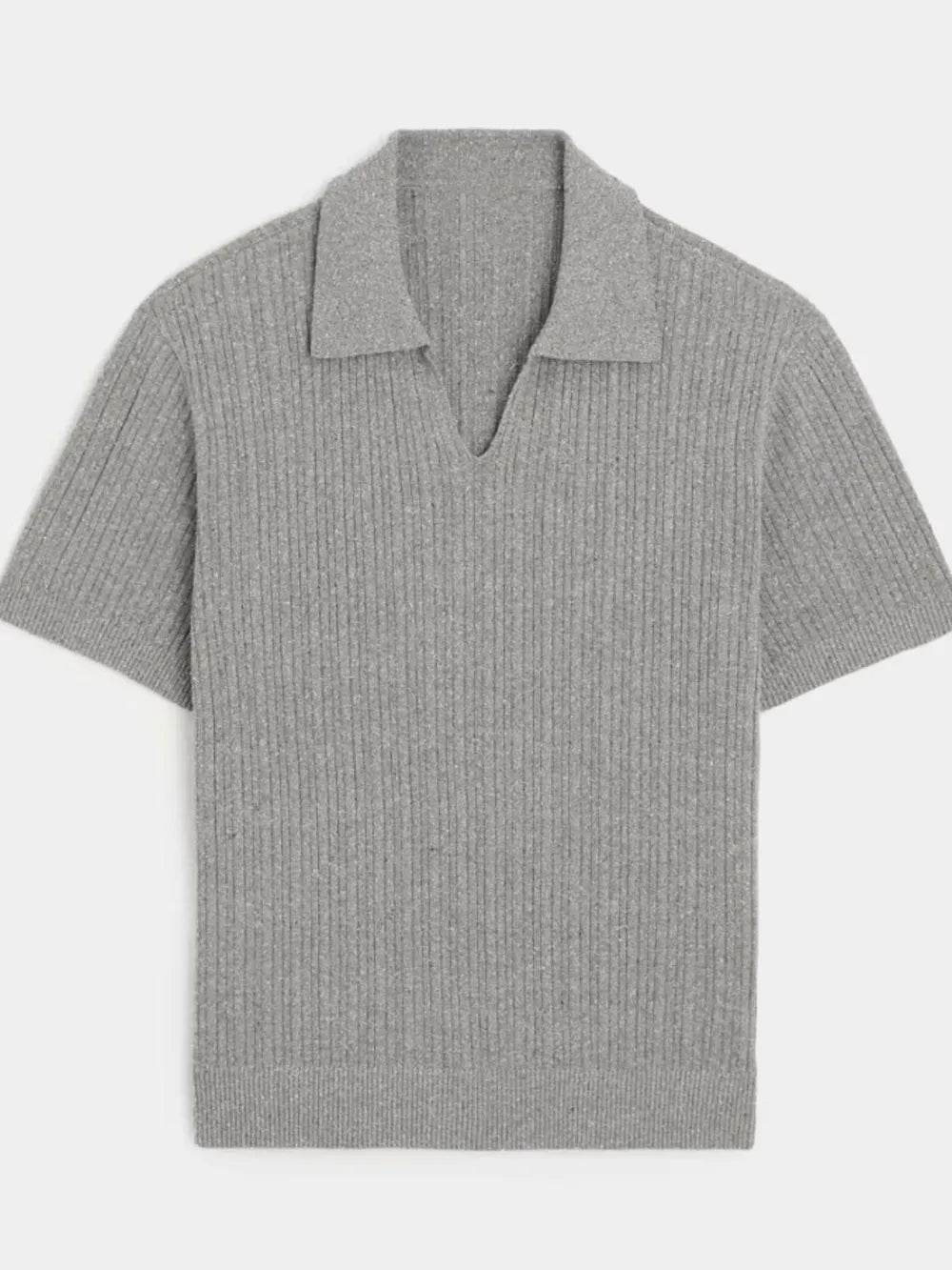 Men's Plus Size Johnny Collar Half Sleeve Knit Polo - Ultim8 Designs 4 U