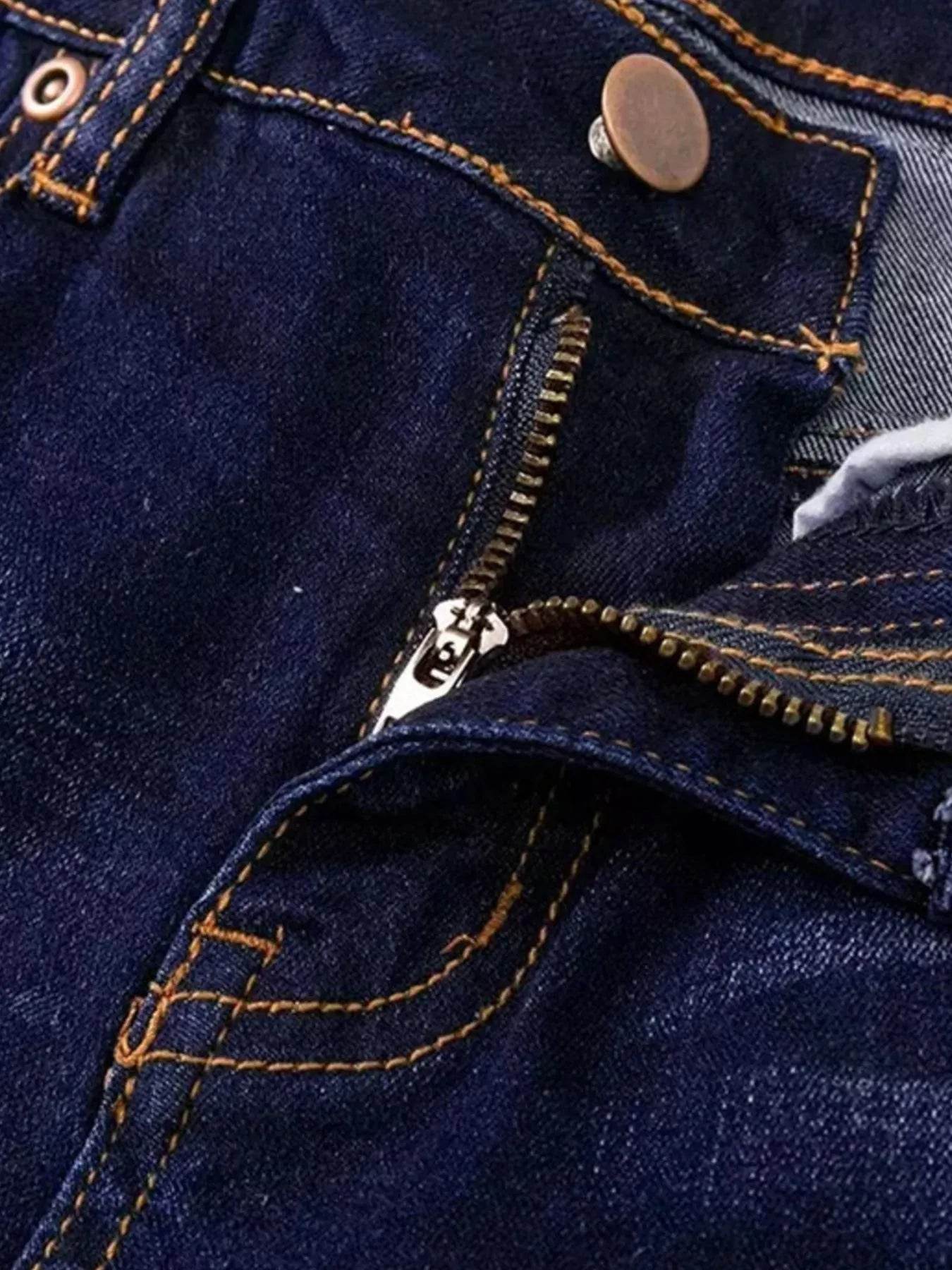 Full Size Wash Flare Jeans with Pockets Plus Size - Ultim8 Designs 4 U