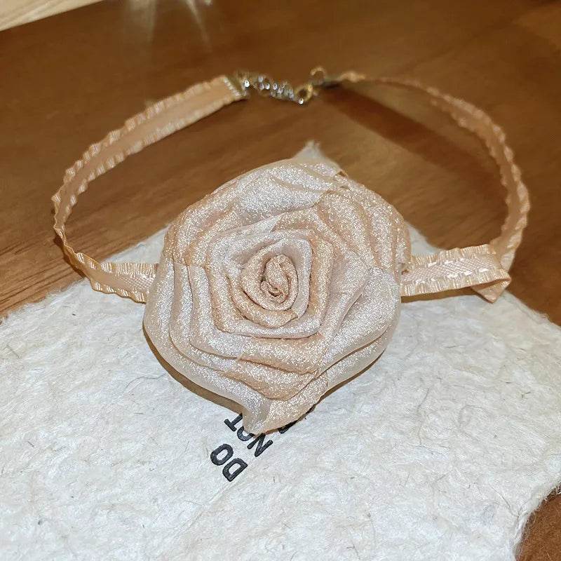 3D Rose Alloy Buckle Necklace - Ultim8 Designs 4 U