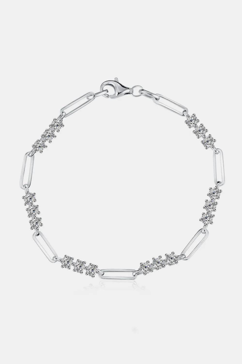 1.8 Carat Moissanite 925 Sterling Silver Bracelet - Ultim8 Designs 4 U