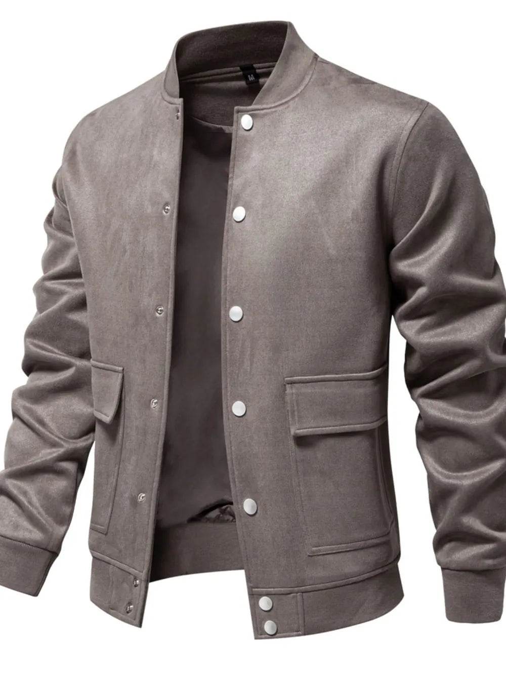 Men's Baseball Collar Snap Down Jacket - Ultim8 Designs 4 U