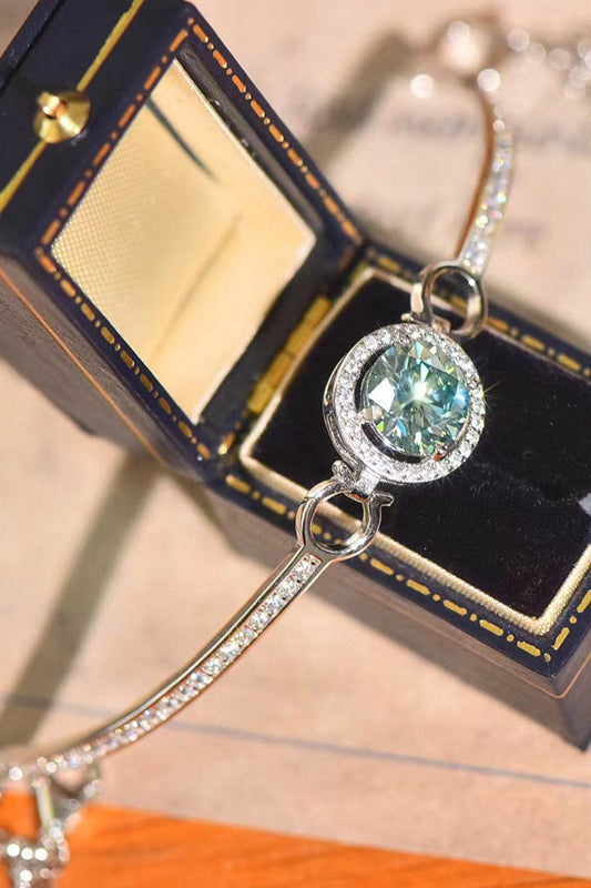 2 Carat Moissanite Platinum-Plated Bracelet - Ultim8 Designs 4 U