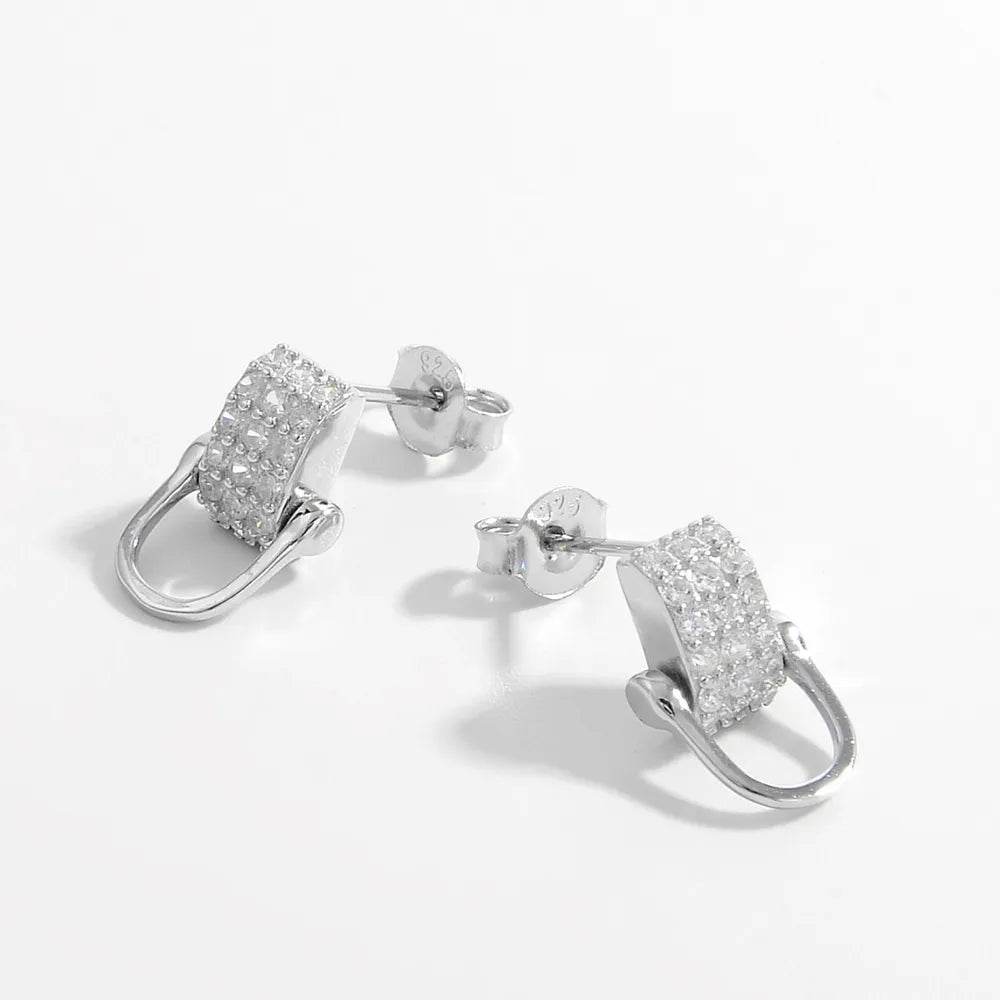 925 Sterling Silver Inlaid Zircon Earrings - Ultim8 Designs 4 U