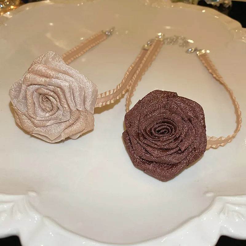 3D Rose Alloy Buckle Necklace - Ultim8 Designs 4 U