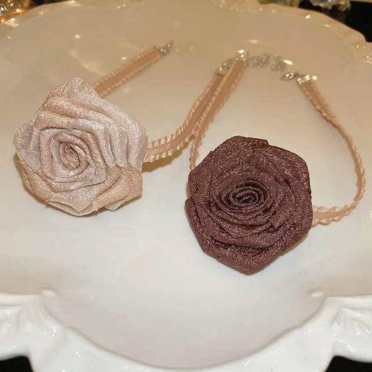 3D Rose Alloy Buckle Necklace - Ultim8 Designs 4 U