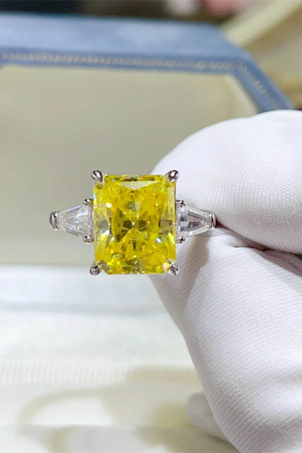 5 Carat Moissanite 925 Sterling Silver Ring - Ultim8 Designs 4 U
