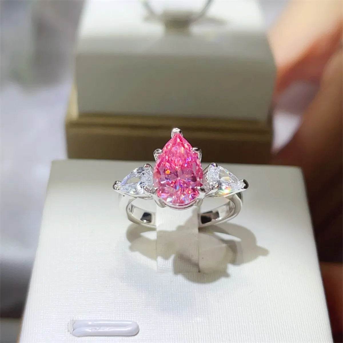 2 Carat 925 Sterling Silver Moissanite Ring - Ultim8 Designs 4 U