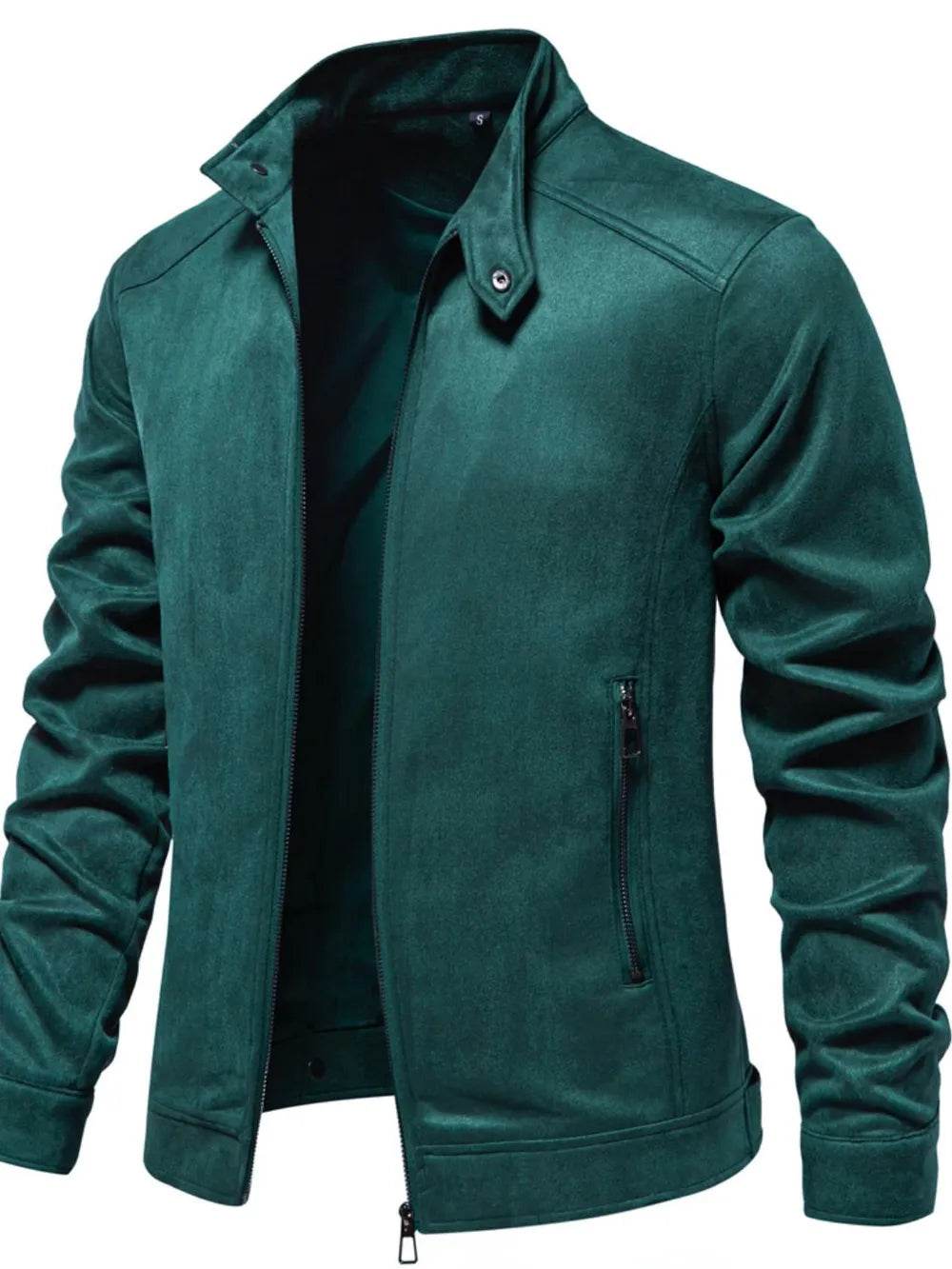 Men's Zip Up Long Sleeve Biker Jacket - Ultim8 Designs 4 U