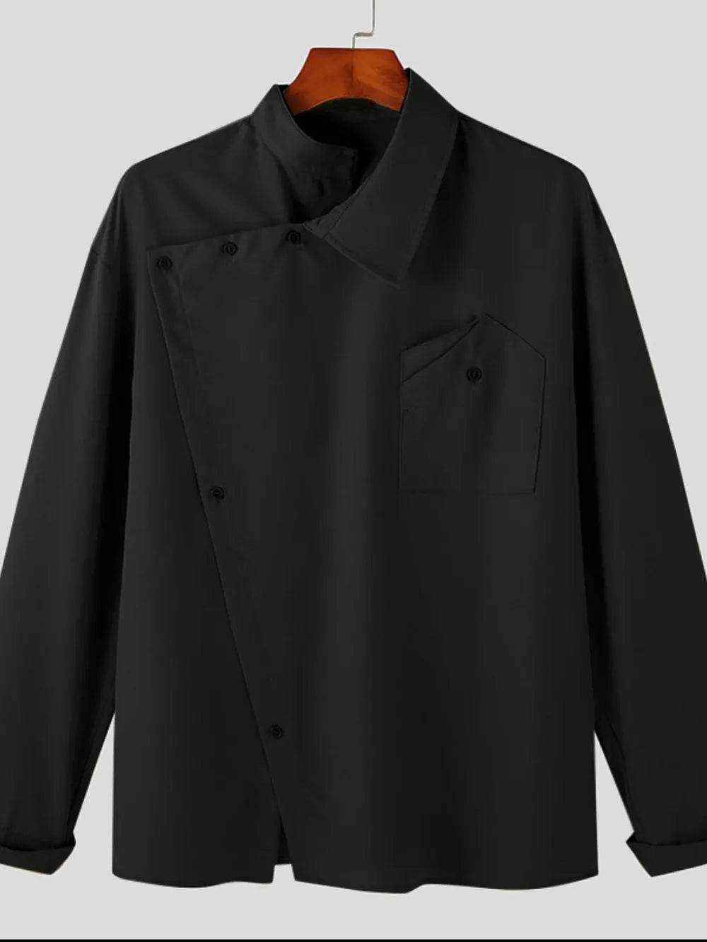 Men's Asymmetrical Long Sleeve Shirt - Ultim8 Designs 4 U
