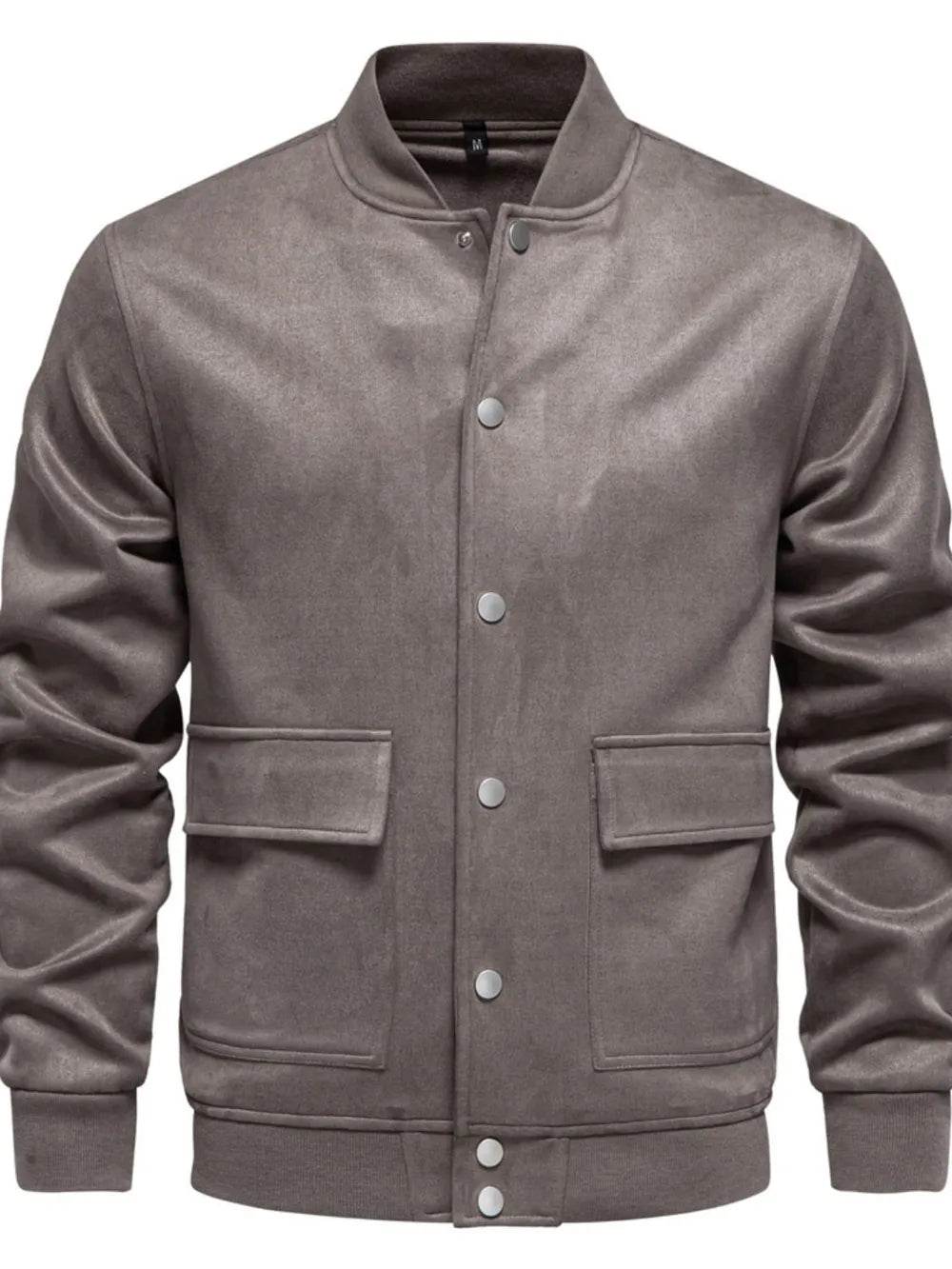 Men's Baseball Collar Snap Down Jacket - Ultim8 Designs 4 U
