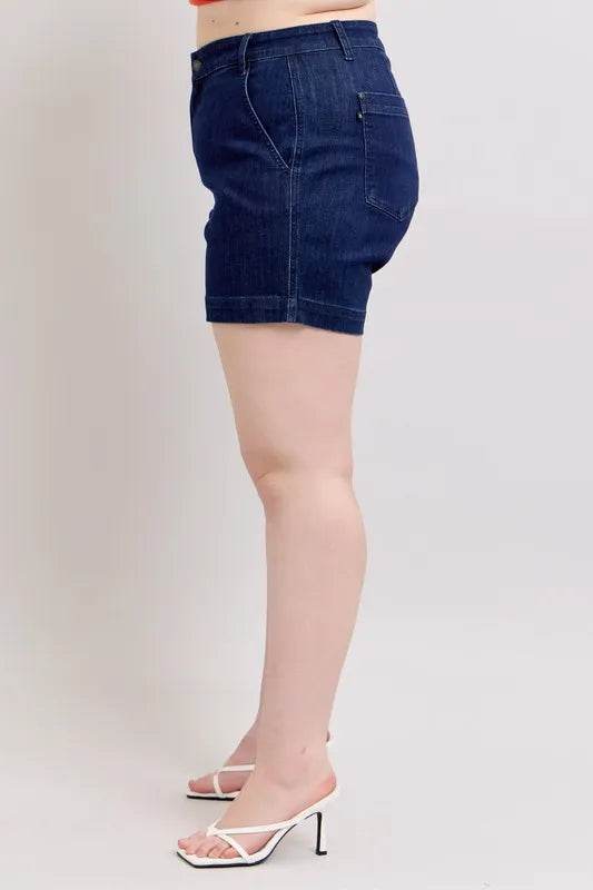 Judy Blue Plus Size High Waist Denim Shorts - Ultim8 Designs 4 U