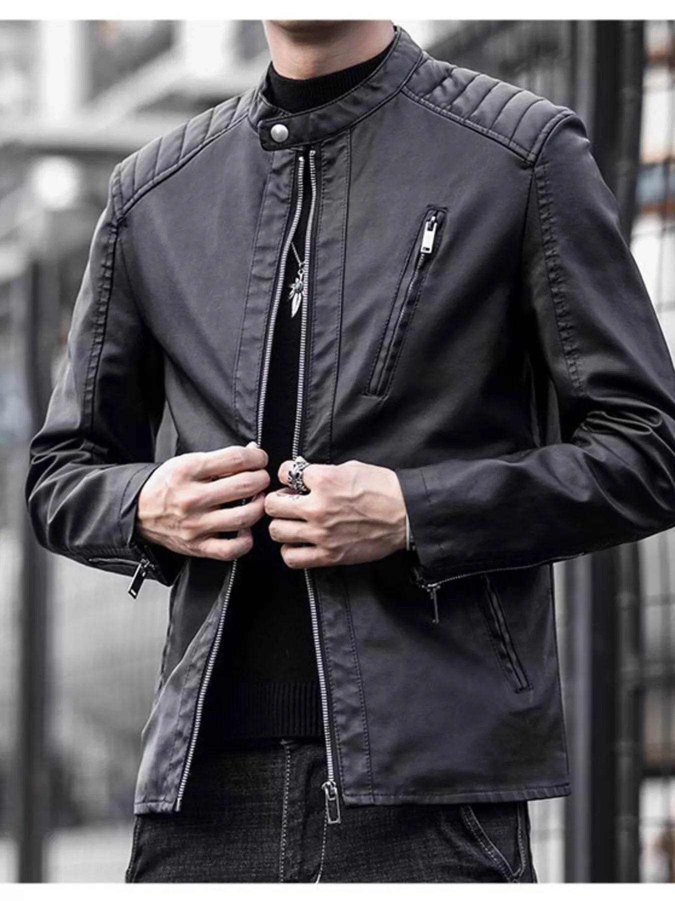 Men's Plus Size Zip Up Long Sleeve Jacket - Ultim8 Designs 4 U