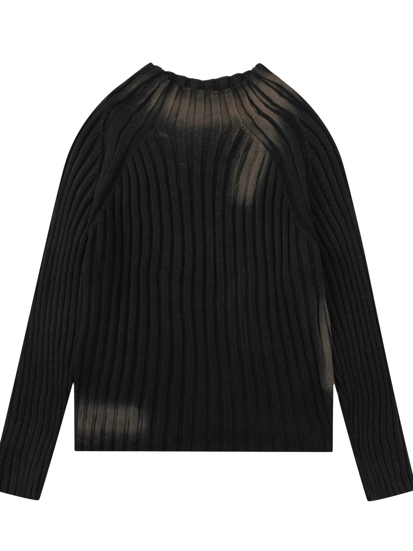 Men's Ribbed Knit Long Sleeve Sweater - Ultim8 Designs 4 U