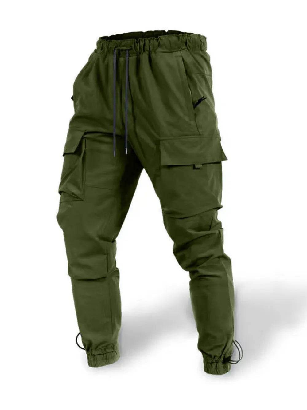 Men's Plus Size Drawstring Pants with Cargo Pockets - Ultim8 Designs 4 U