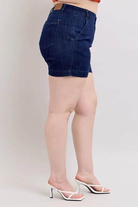 Judy Blue Plus Size High Waist Denim Shorts - Ultim8 Designs 4 U