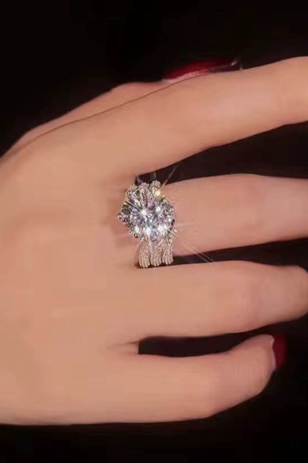 Adored 3 Carat Moissanite Three-Layer Ring - Ultim8 Designs 4 U