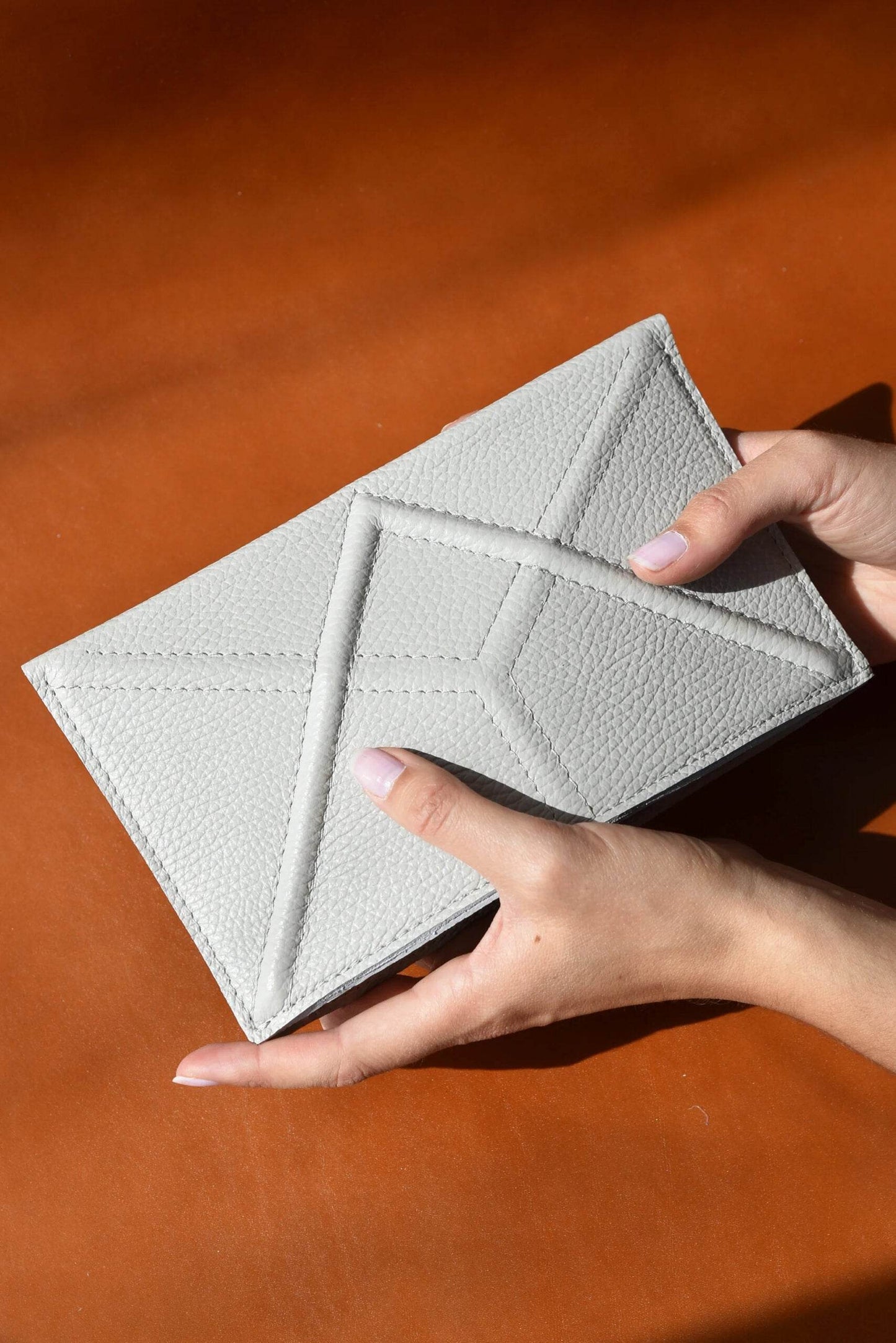 FACET Clutch - Light Grey - Ultim8 Designs 4 U