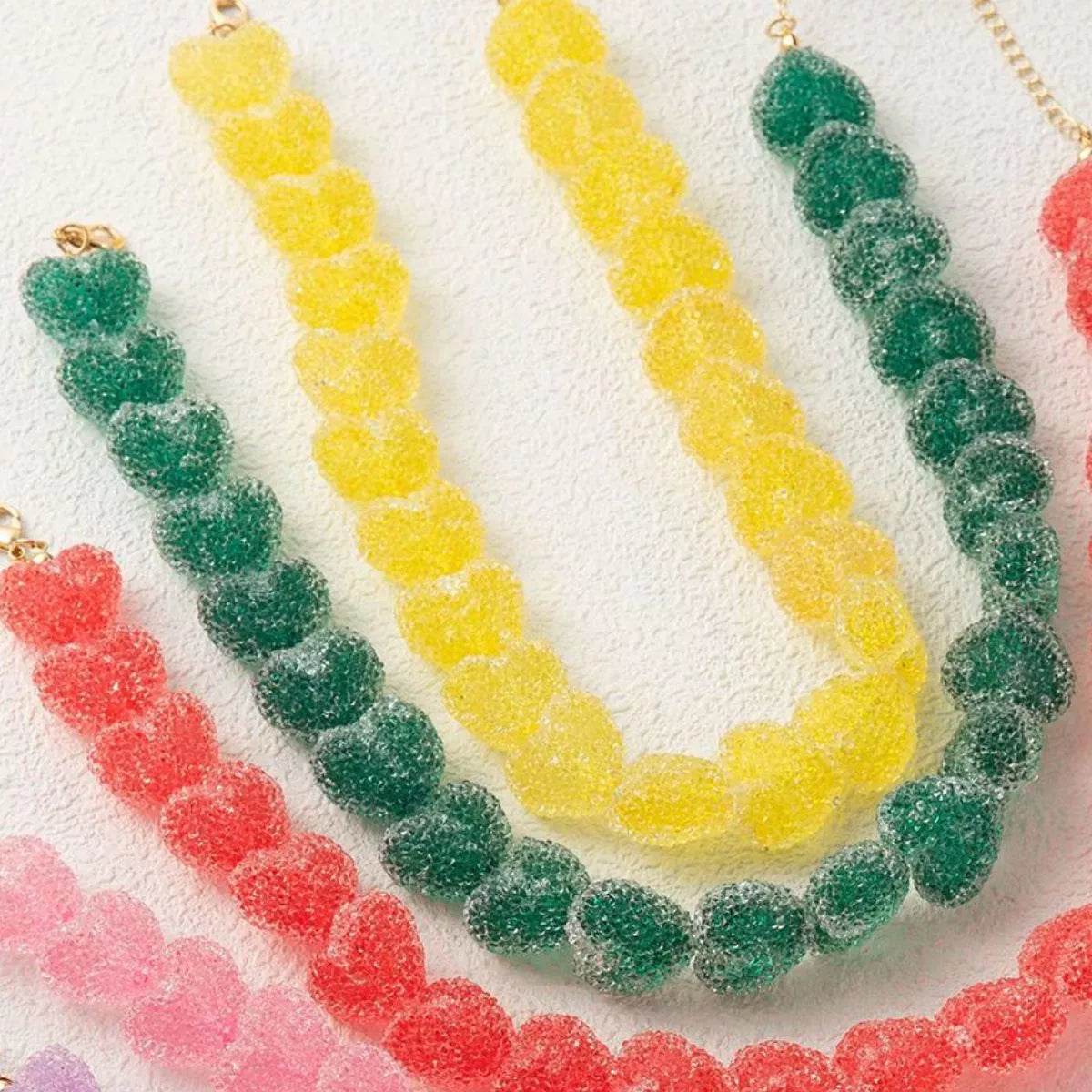 Colorful Resin Heart Necklace - Ultim8 Designs 4 U