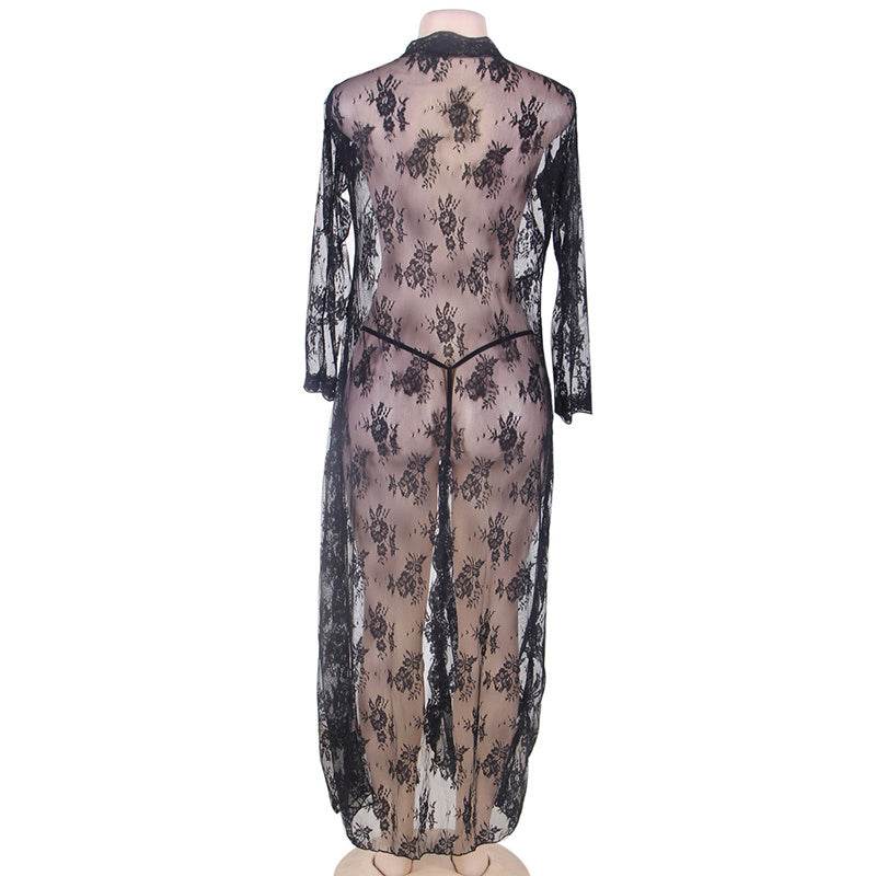 Lingerie Lace Long Dress Nightgown - Ultim8 Designs 4 U