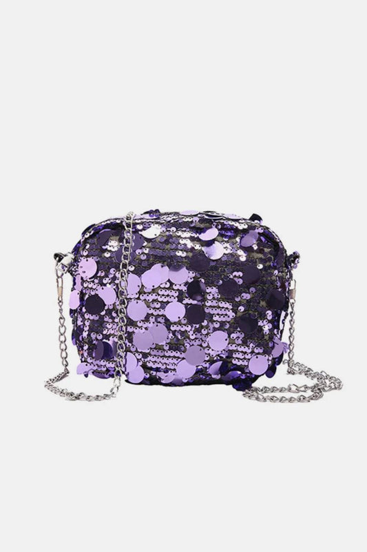 Sequin Chain Shoulder Bag - Ultim8 Designs 4 U